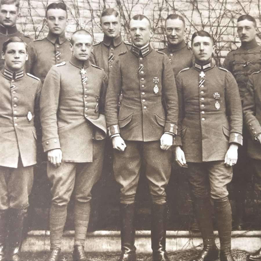 Postcard of the first German Aces (Immelmann and Boelcke)