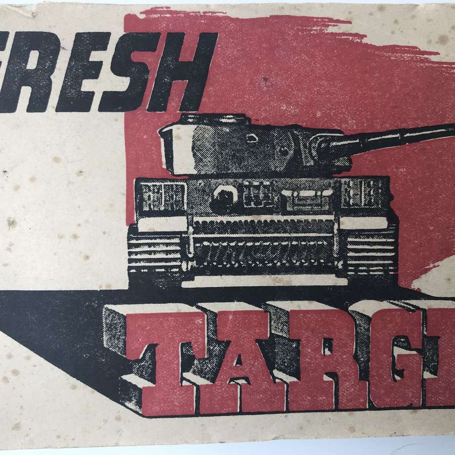 (Fresh target) British army booklet on axis equipment dated 1943
