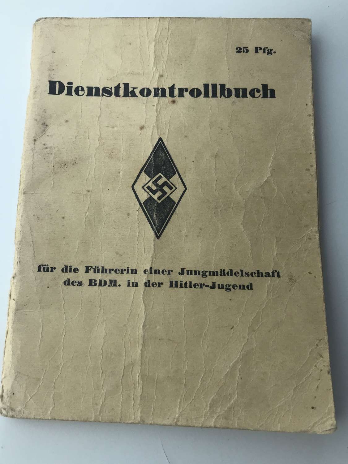 German BDM Service book named to Ursula Luhrmann dated 1942