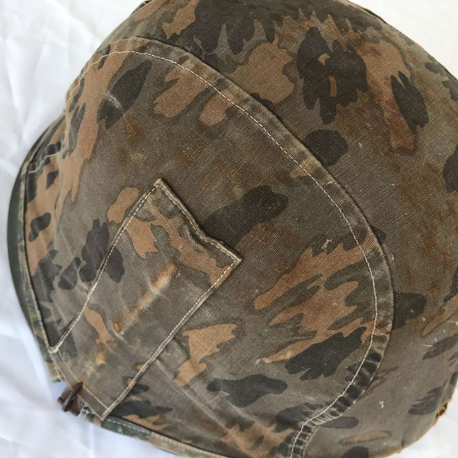 Reproduction Waffen Ss helmet with Camo cover