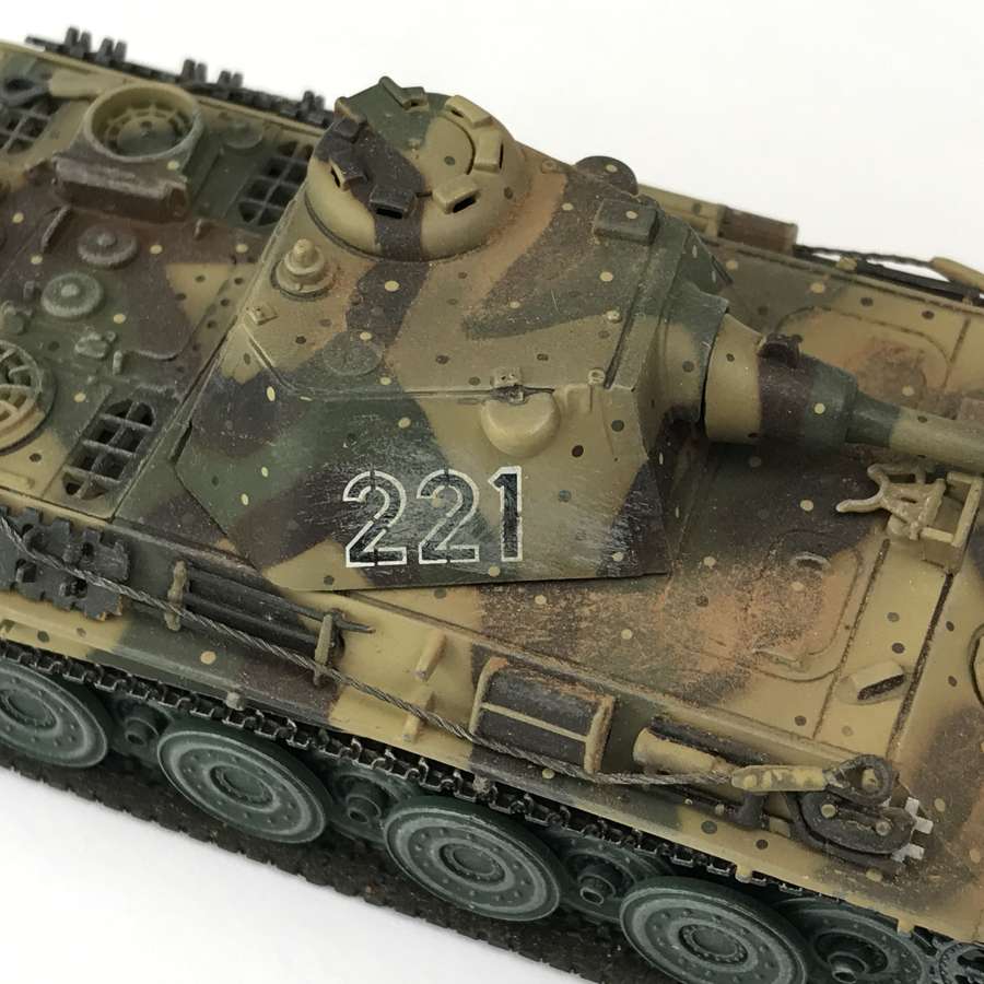 Late War Panther tank  model in 1/72 scale