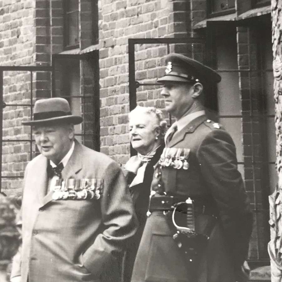Large press photo of Winston Churchill