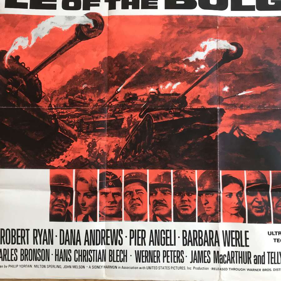 Battle of the bulge film poster dating from 1965