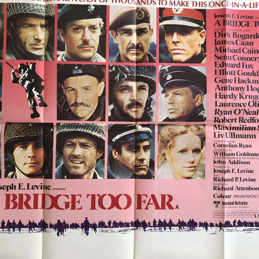 A bridge to far film poster dating from 1977