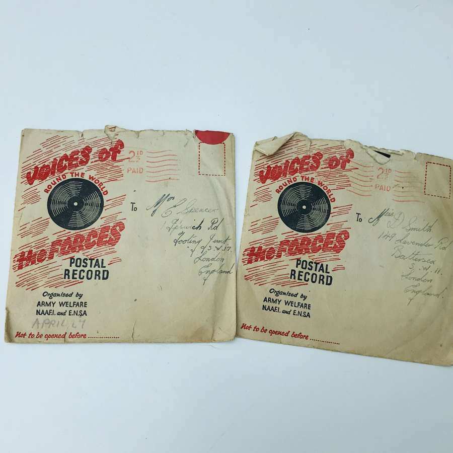 Voices of the forces records in original envelopes.