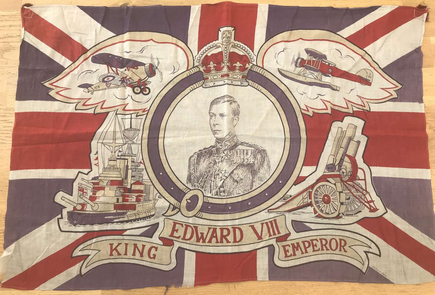 Edward VIII commemoration or coronation flag 1936