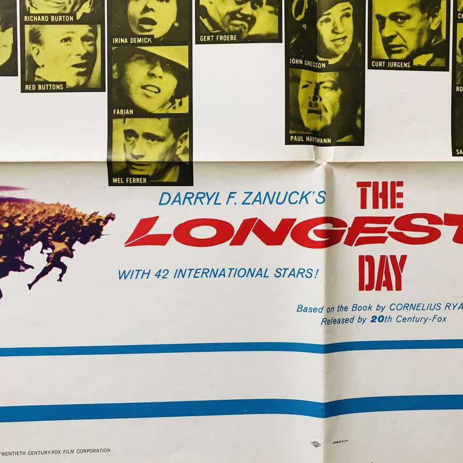 Longest Day film poster dated 1969