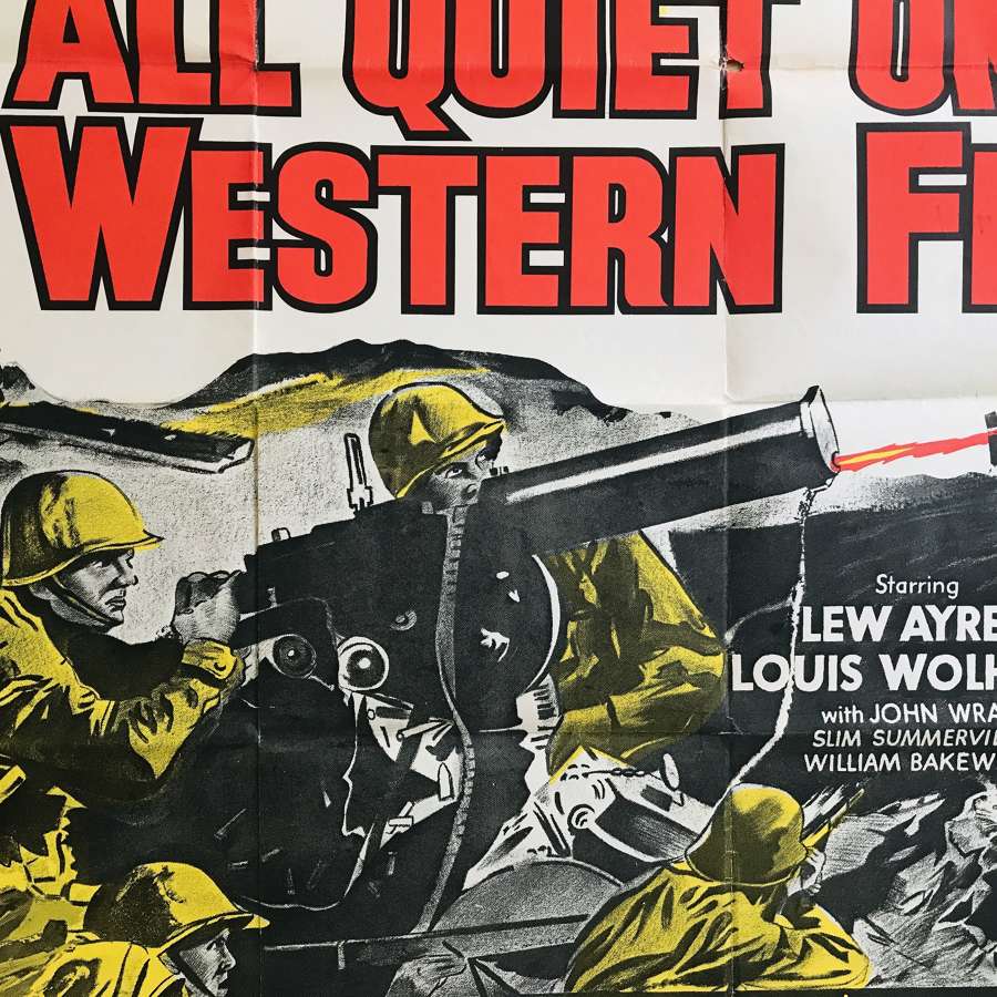 All quiet on the Western front film poster