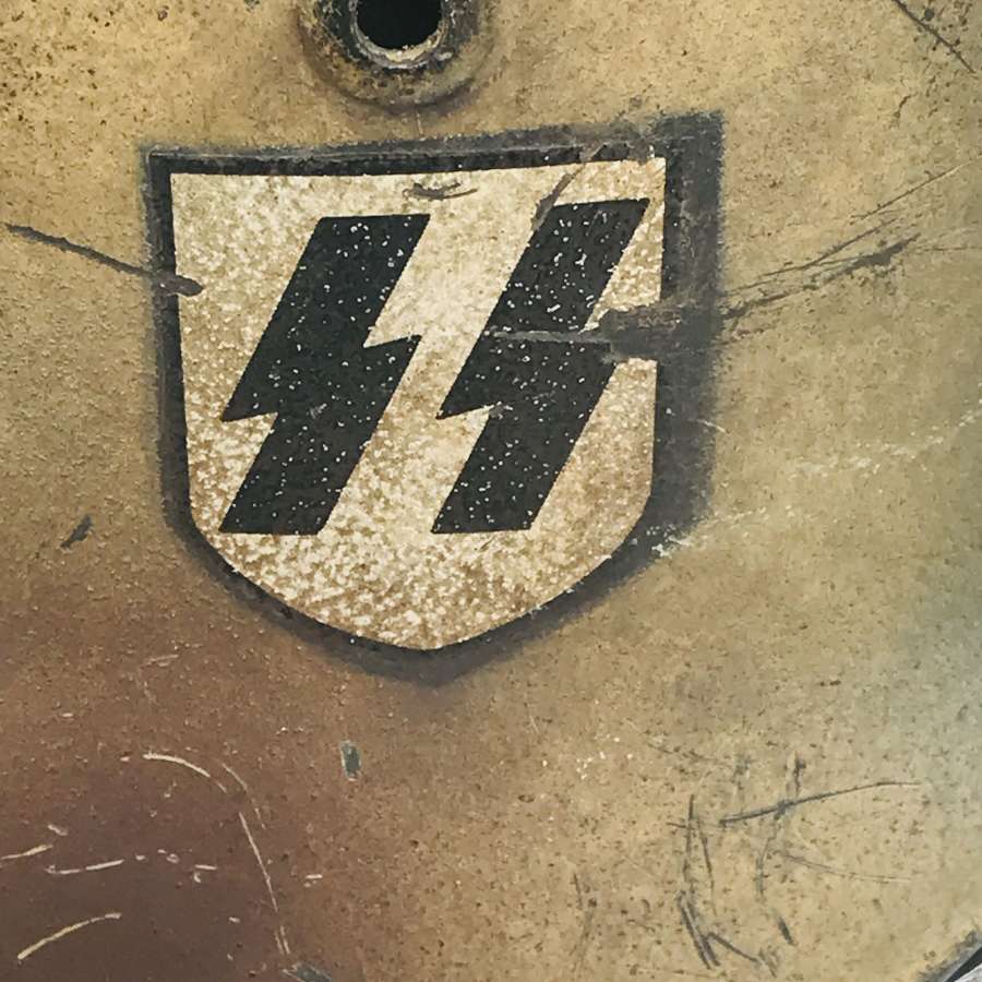 Reproduction Waffen SS Normandy camo helmet