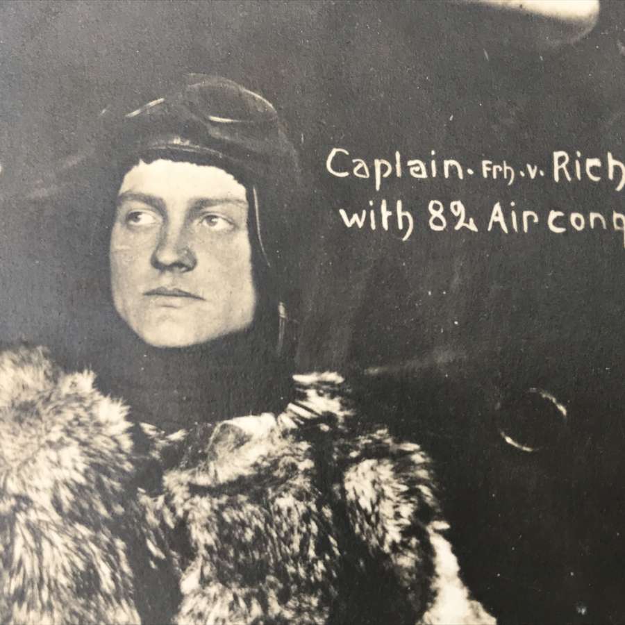 Rare Manfred Von Richthofen postcard