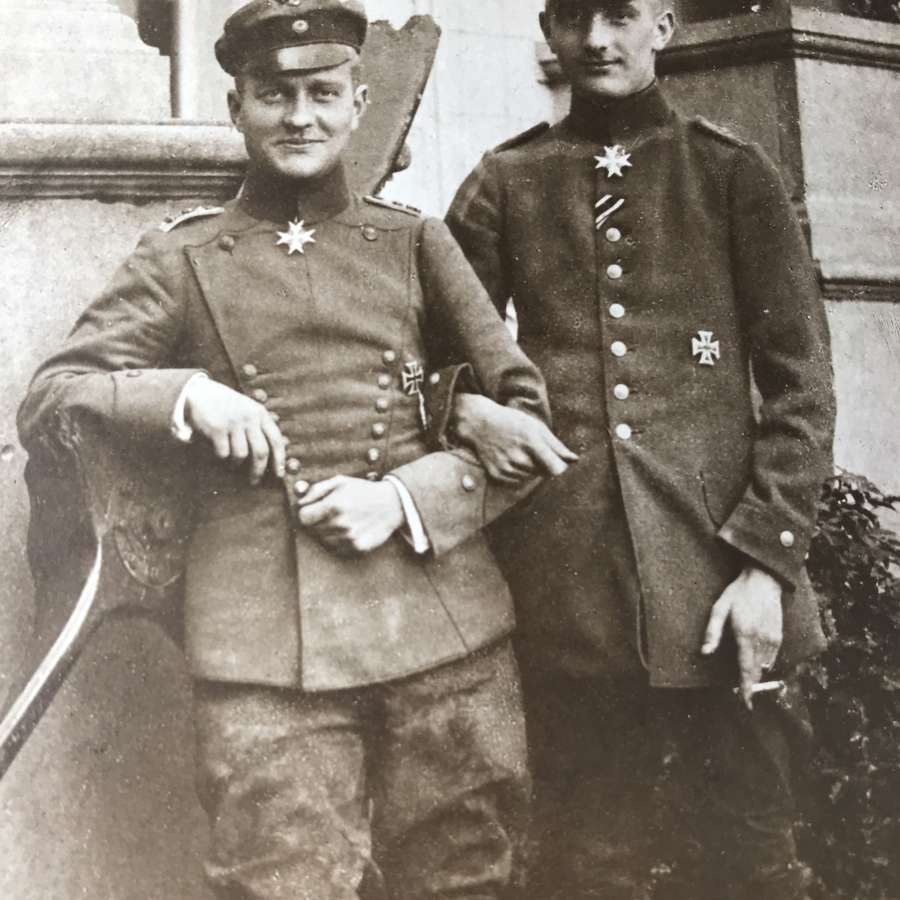 A Portrait postcard of the von Richthofen Brothers