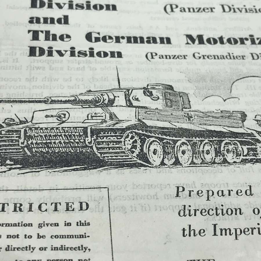 Popular guide to the German army dated January 1944