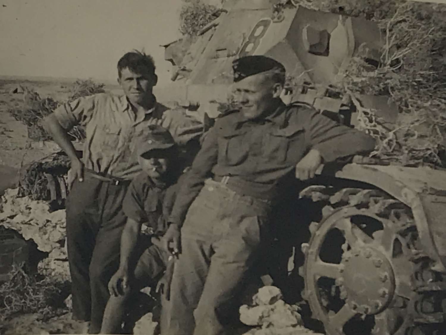 Panzer MK 3/4 crew photograph