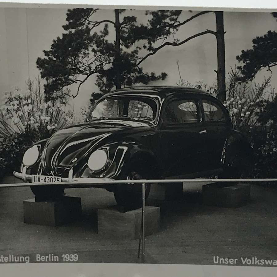 VW KDF Beetle postcard dated 1939
