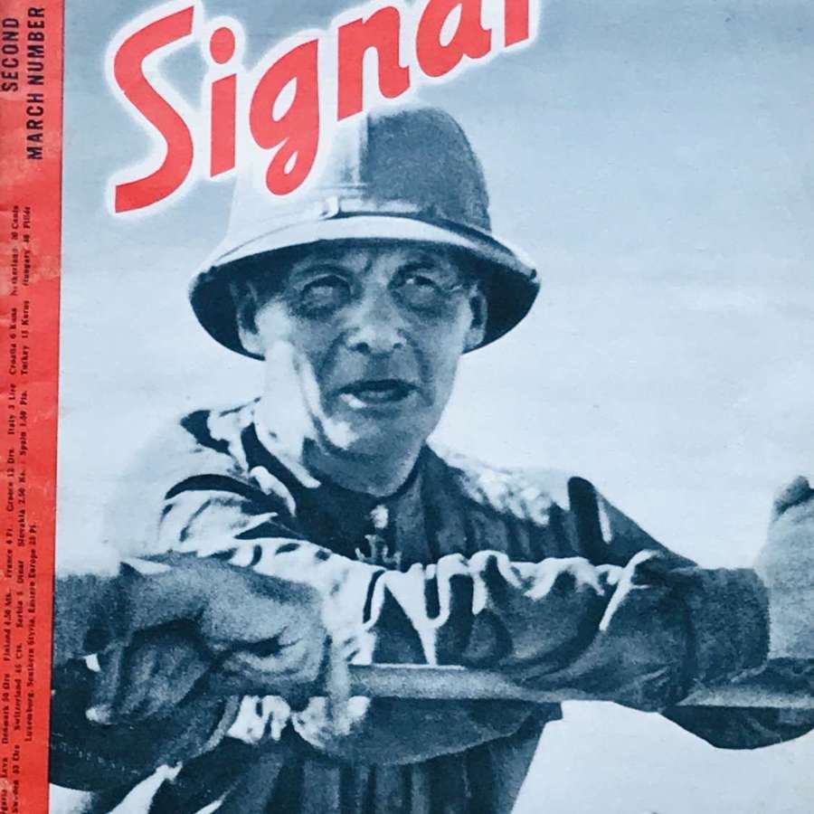 A copy of the signal magazine in English