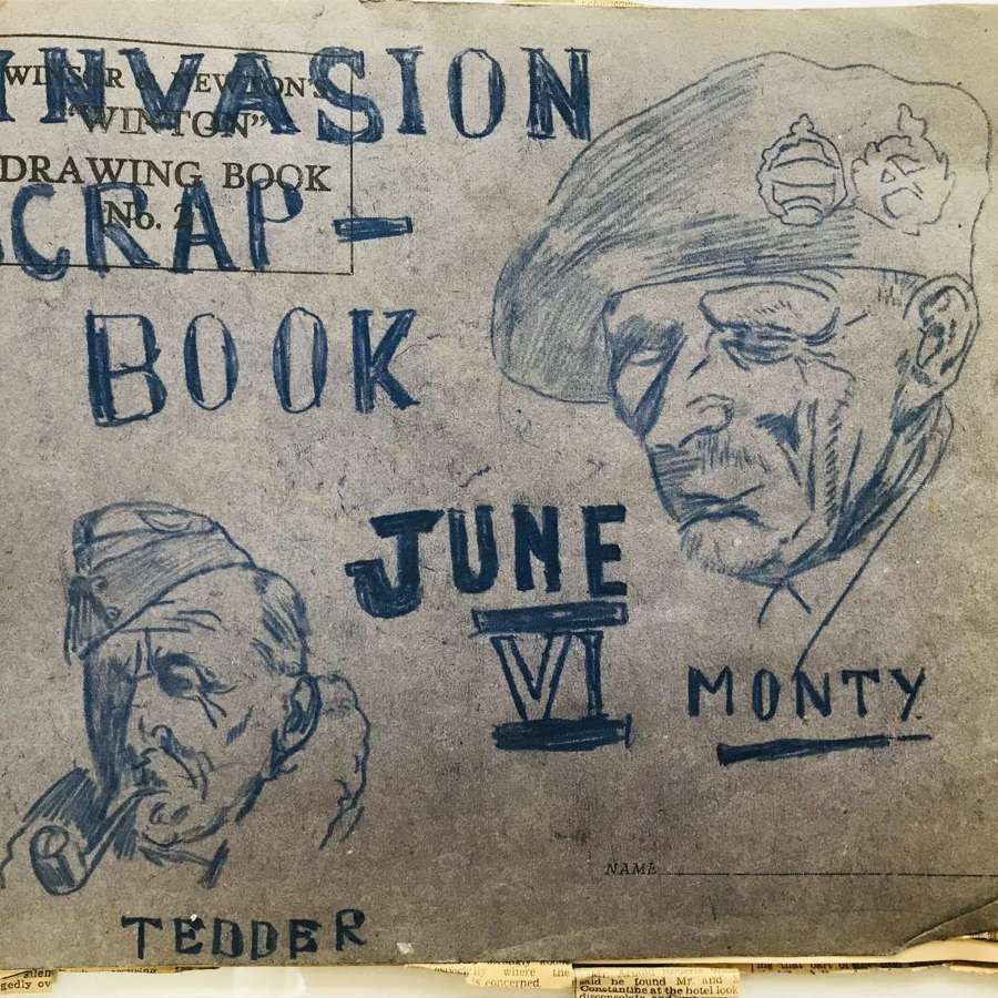 D Day invasion scrapbook