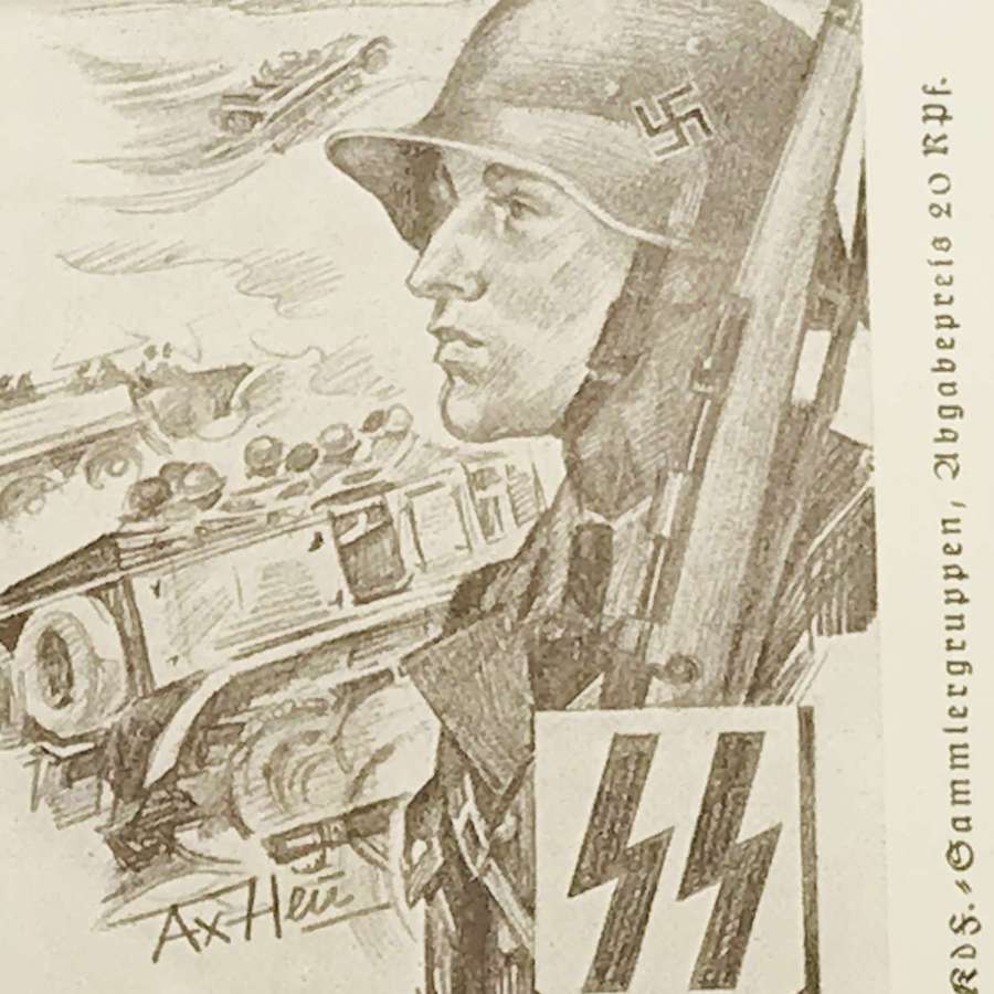 Waffen SS postcard dated 1941