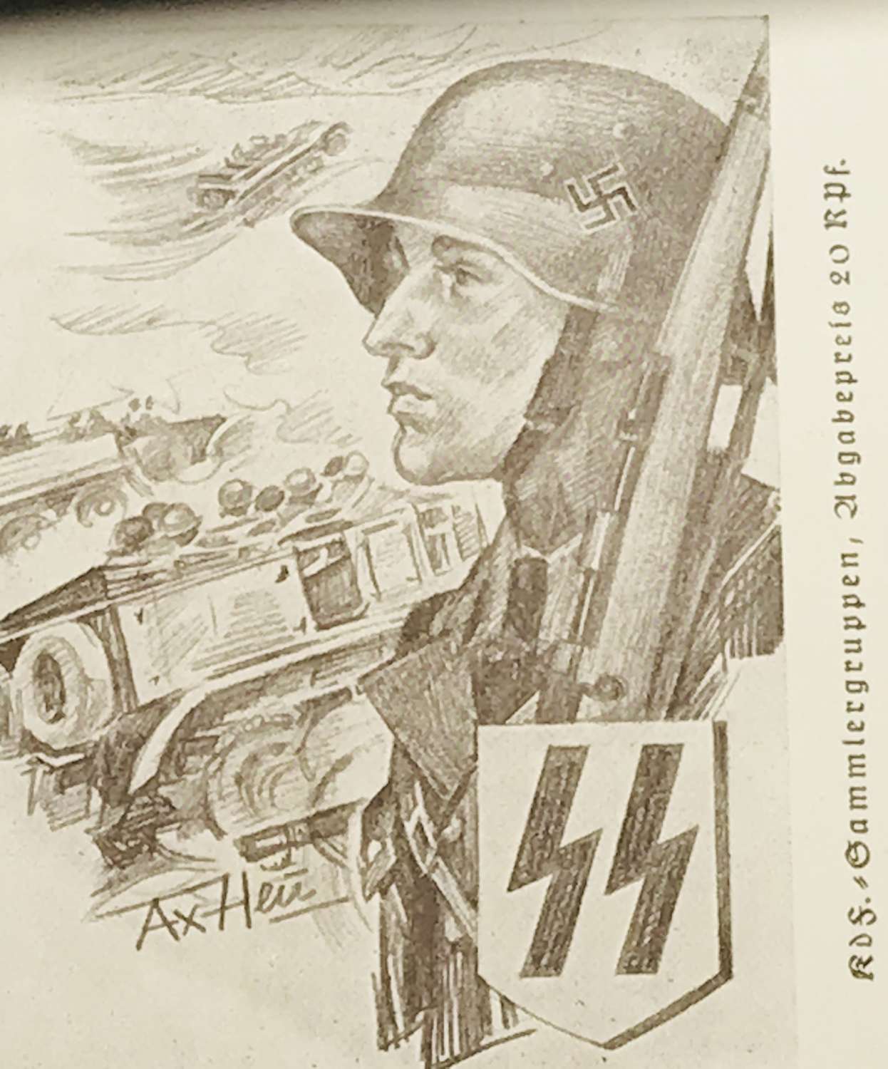 Waffen SS postcard dated 1941