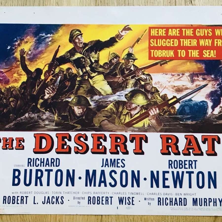 Desert rats film poster dating from 1953