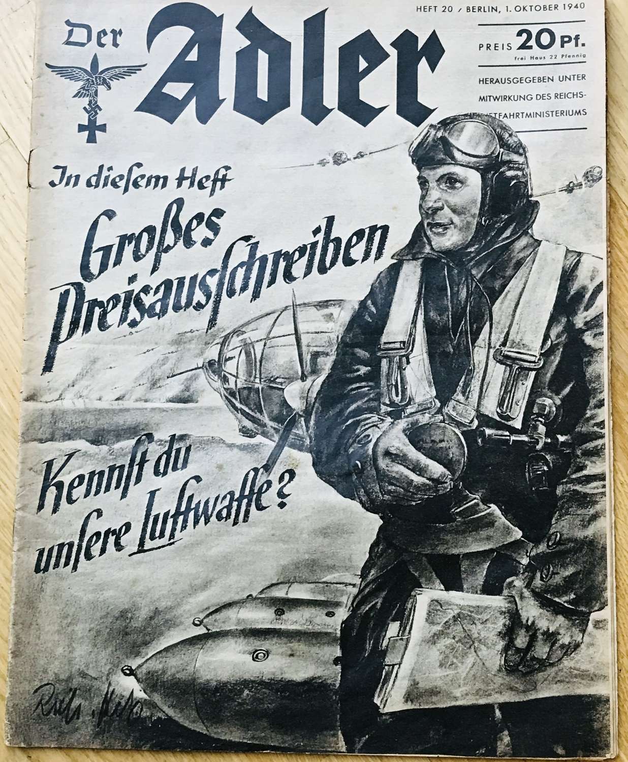 Alder magazine dated  1st October 1940 Battle of London