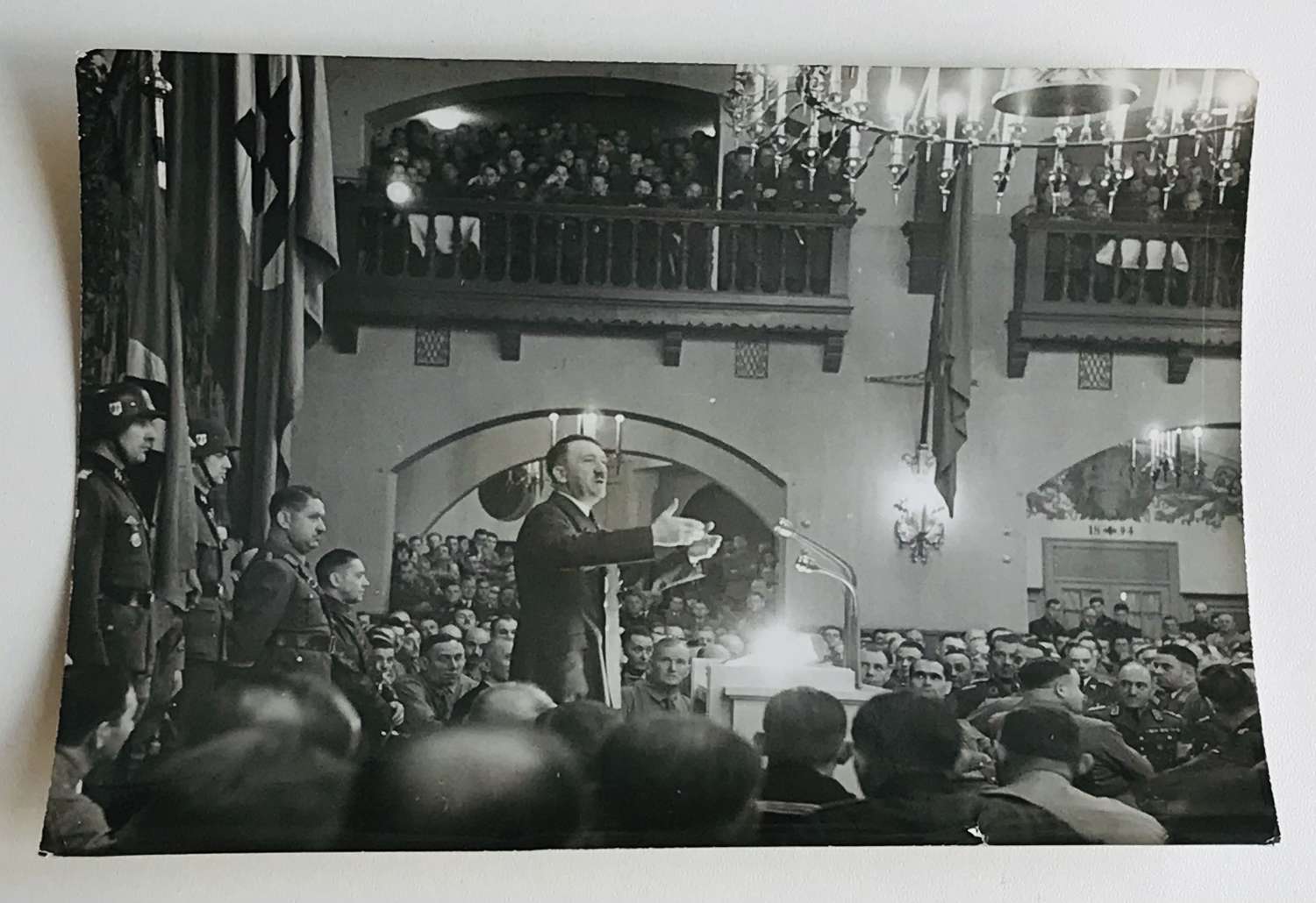 A press photograph of Adolf Hitler Munich 1940