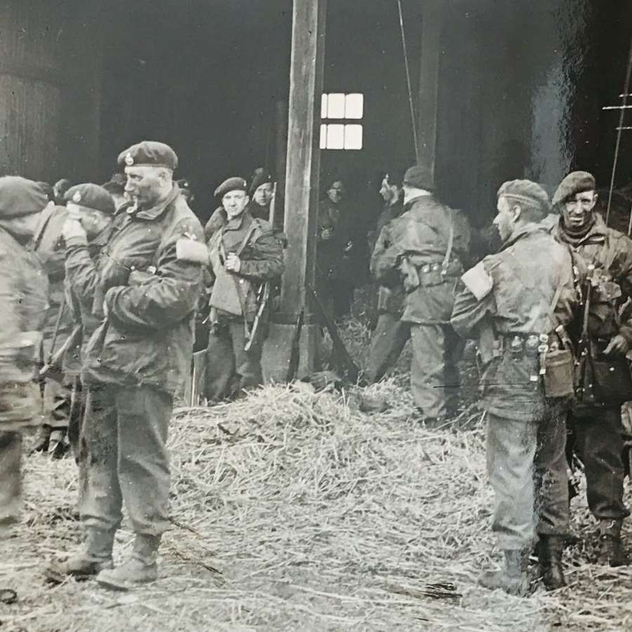 War time Press photo of Royal Marine commandos