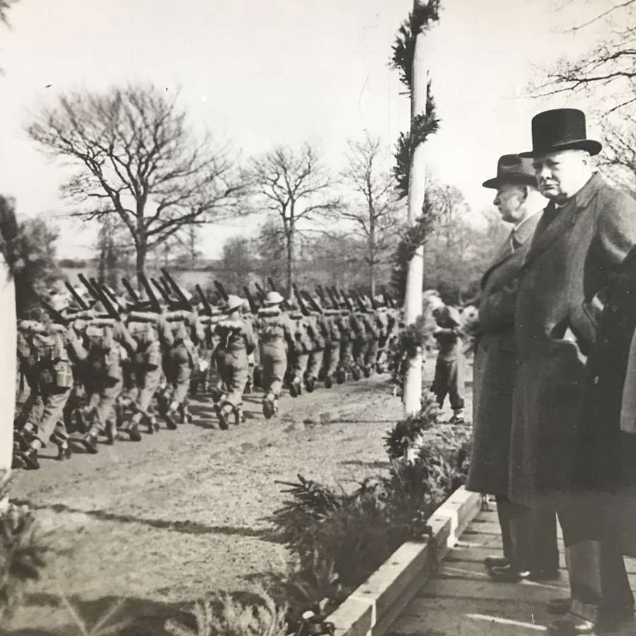 Churchill inspecting Czechoslovakian troops 1941