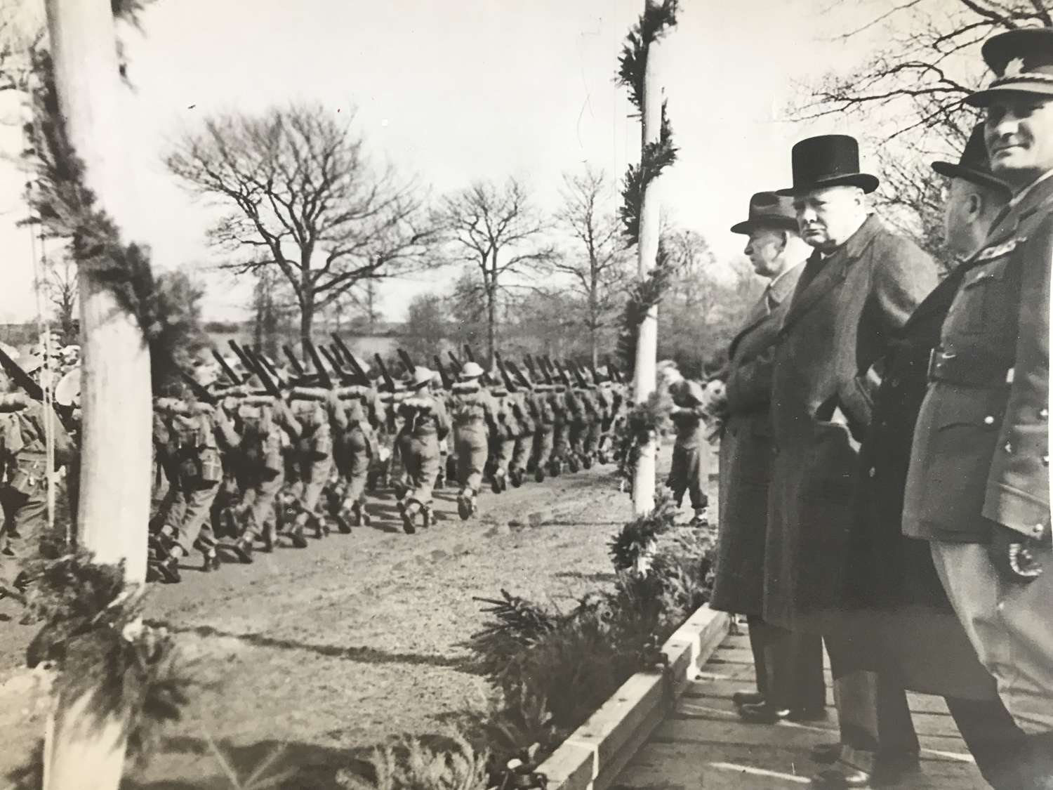 Churchill inspecting Czechoslovakian troops 1941