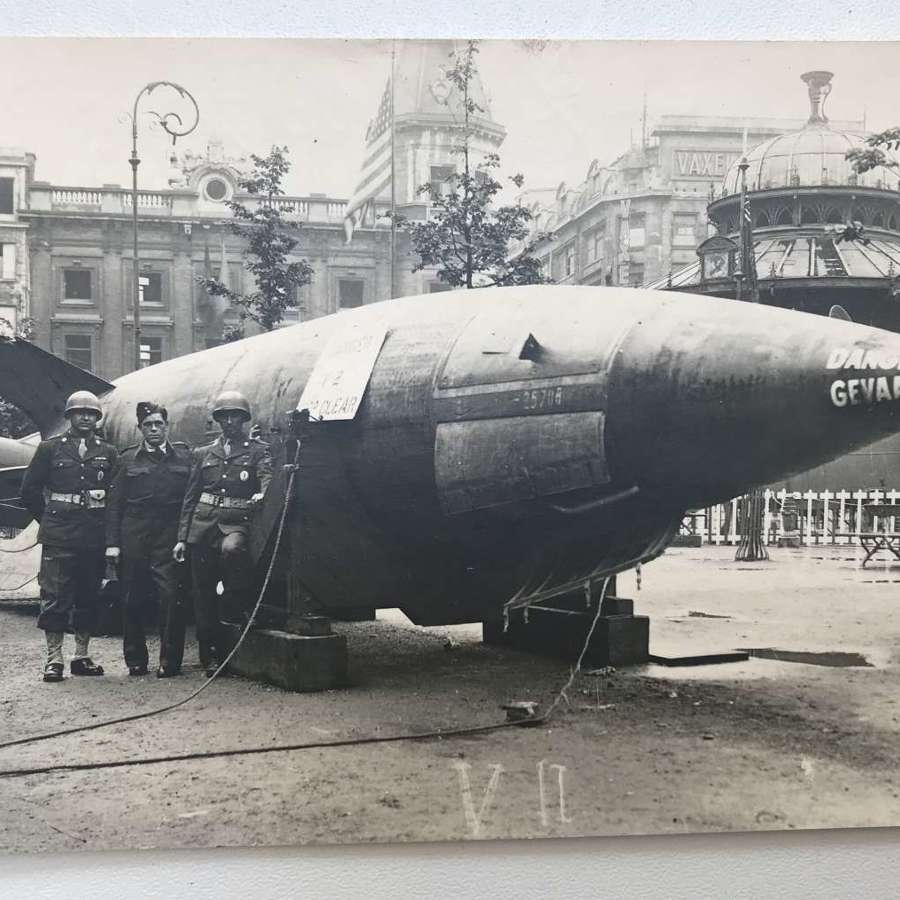 V2 exhibition  photograph Antwerp 1945