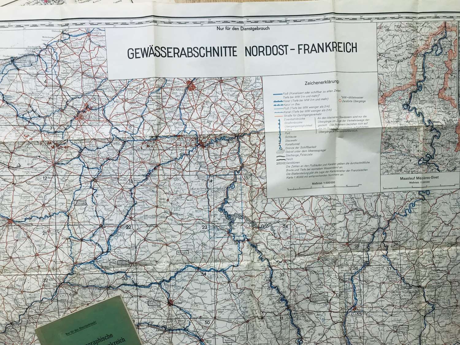 German maps of northern France dated 1940