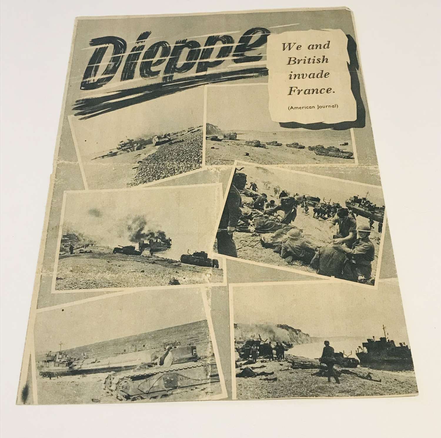 German propaganda leaflet  Dieppe 1942
