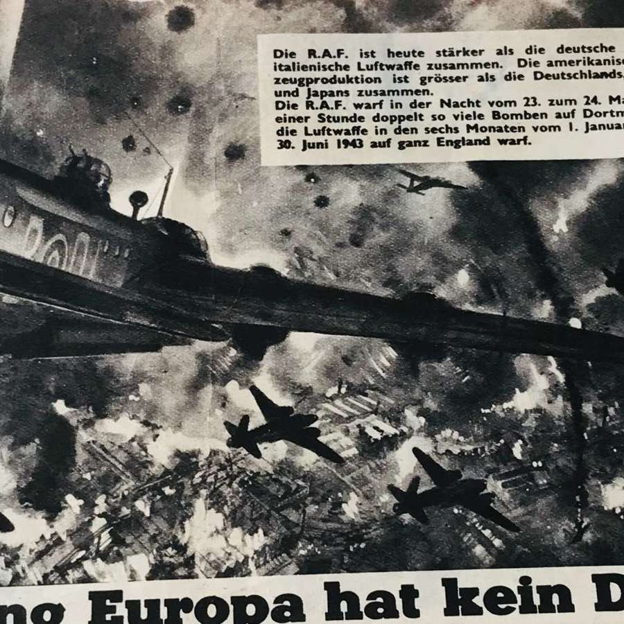 British propaganda leaflet 1943/44