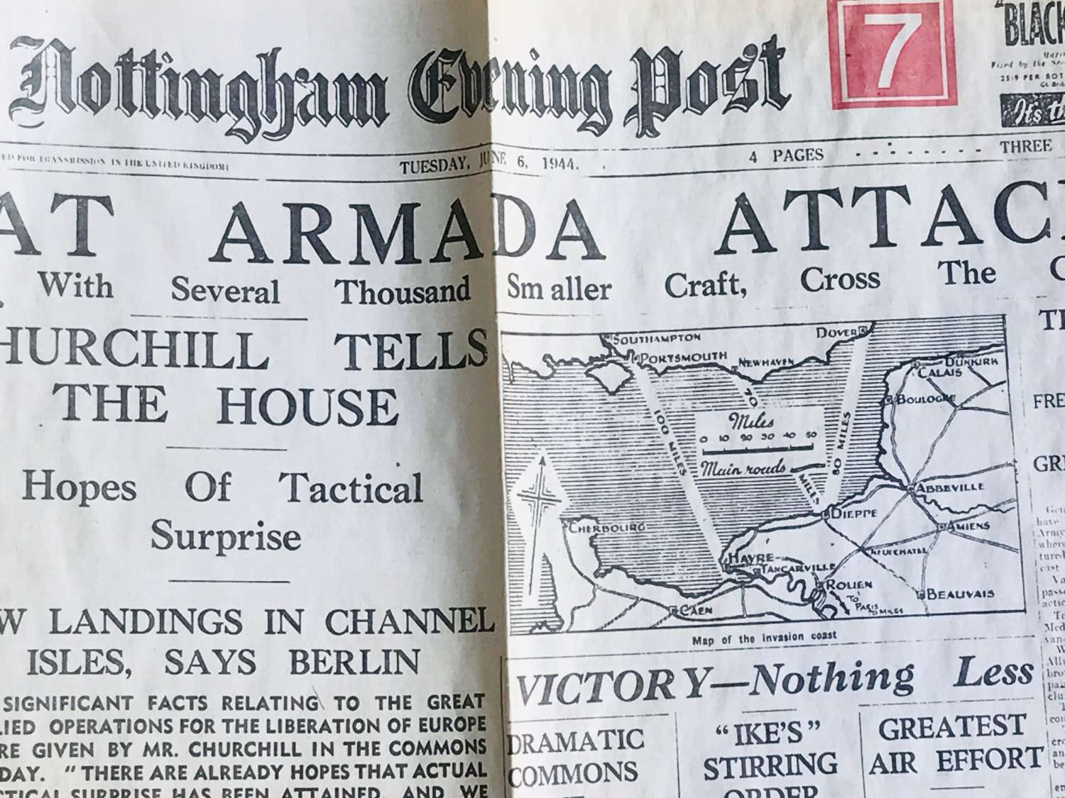 Nottinghamshire evening Post D-Day addition