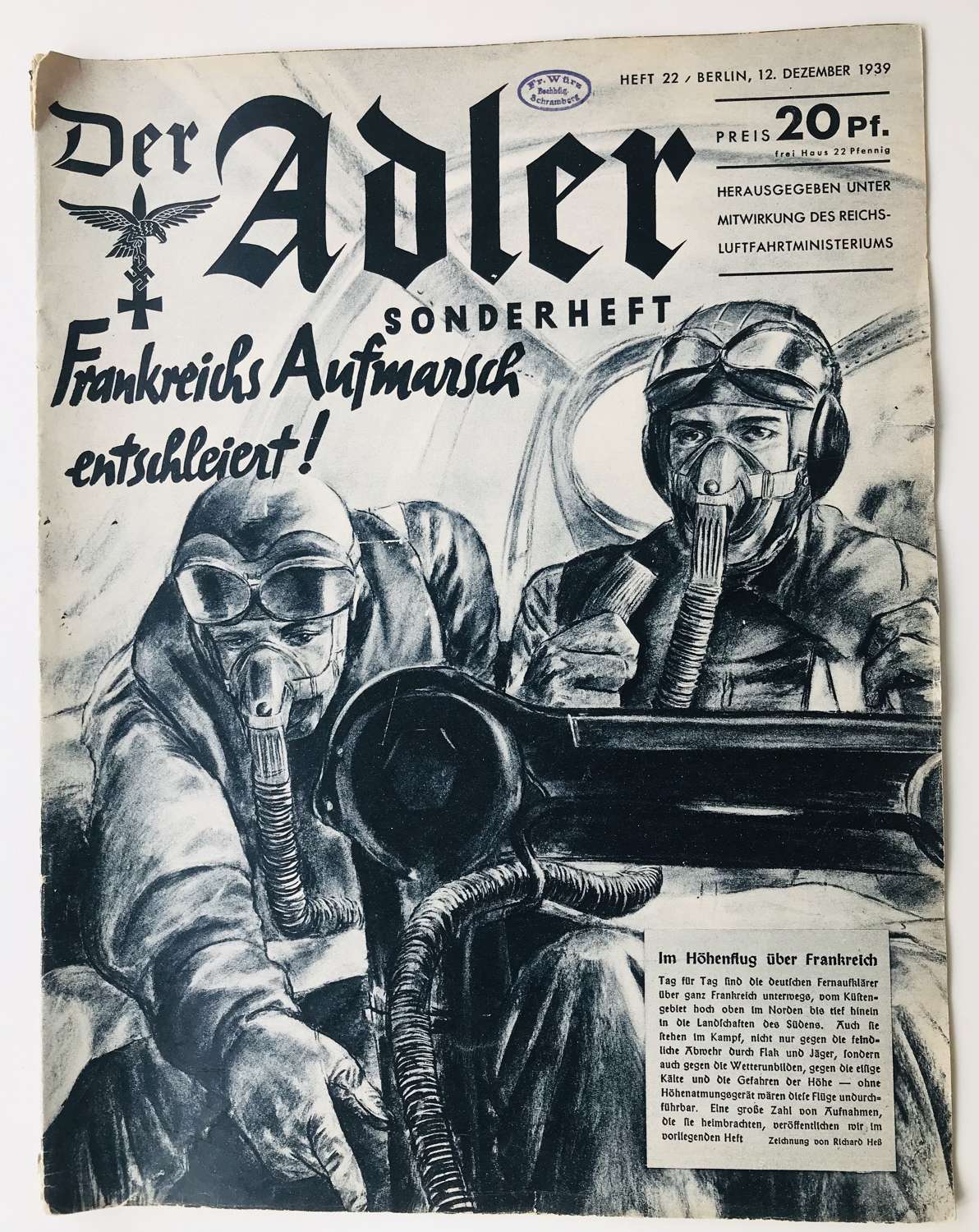 Luftwaffe Alder magazine, December 1939
