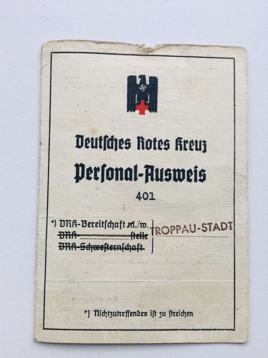 WW2 German Red Cross nurses pass