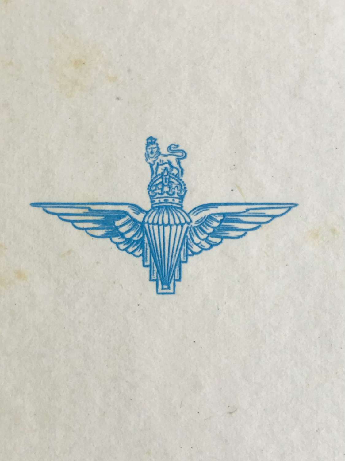 Christmas card for the 9 th Bn parachute regiment 1946