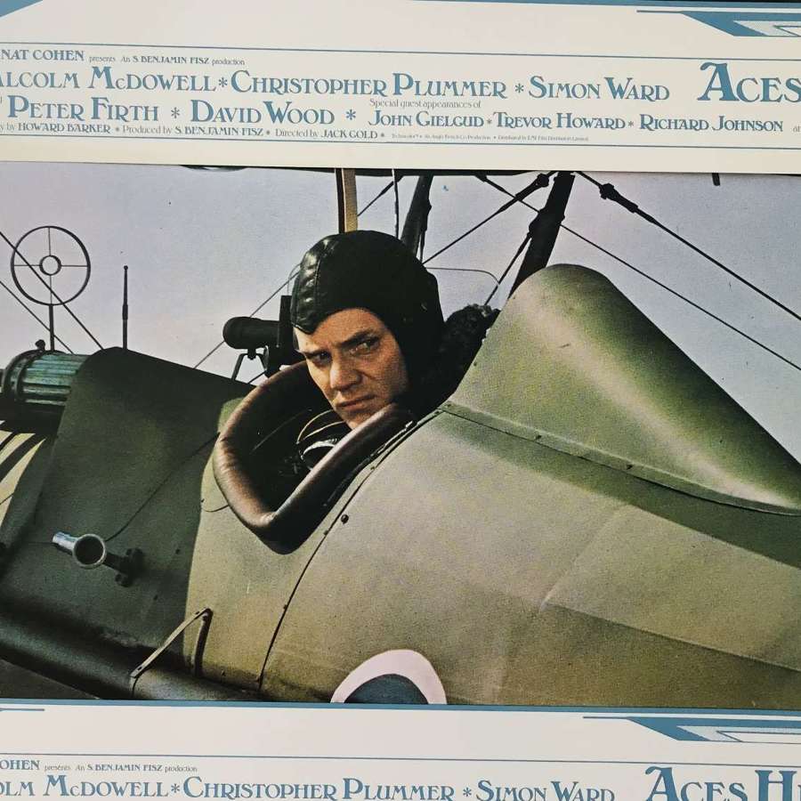 Eight Lobby cards from the film aces, high, 1976