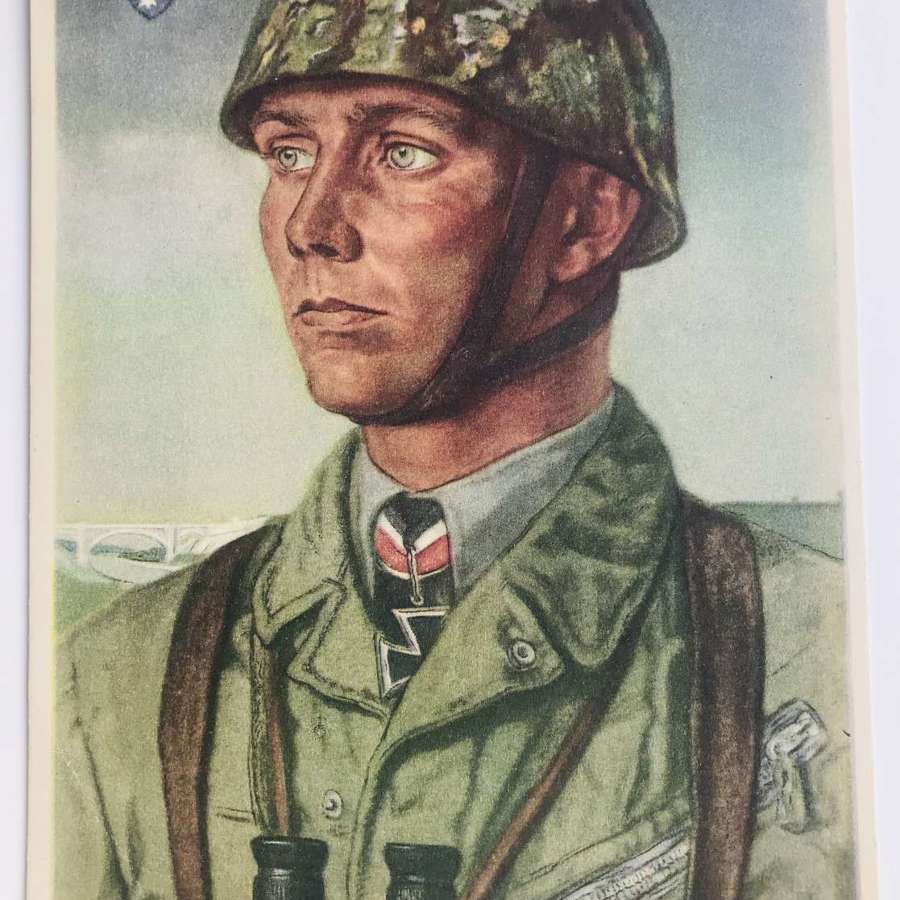 Major Koch Willrich Card (Fallschirmjager )