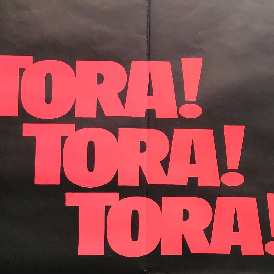 Tora Tora Tora British quad film poster, 1970
