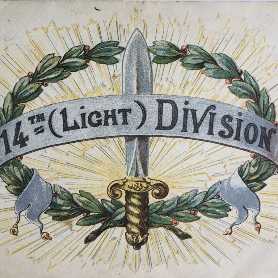 14th Light Division Christmas card, 1917