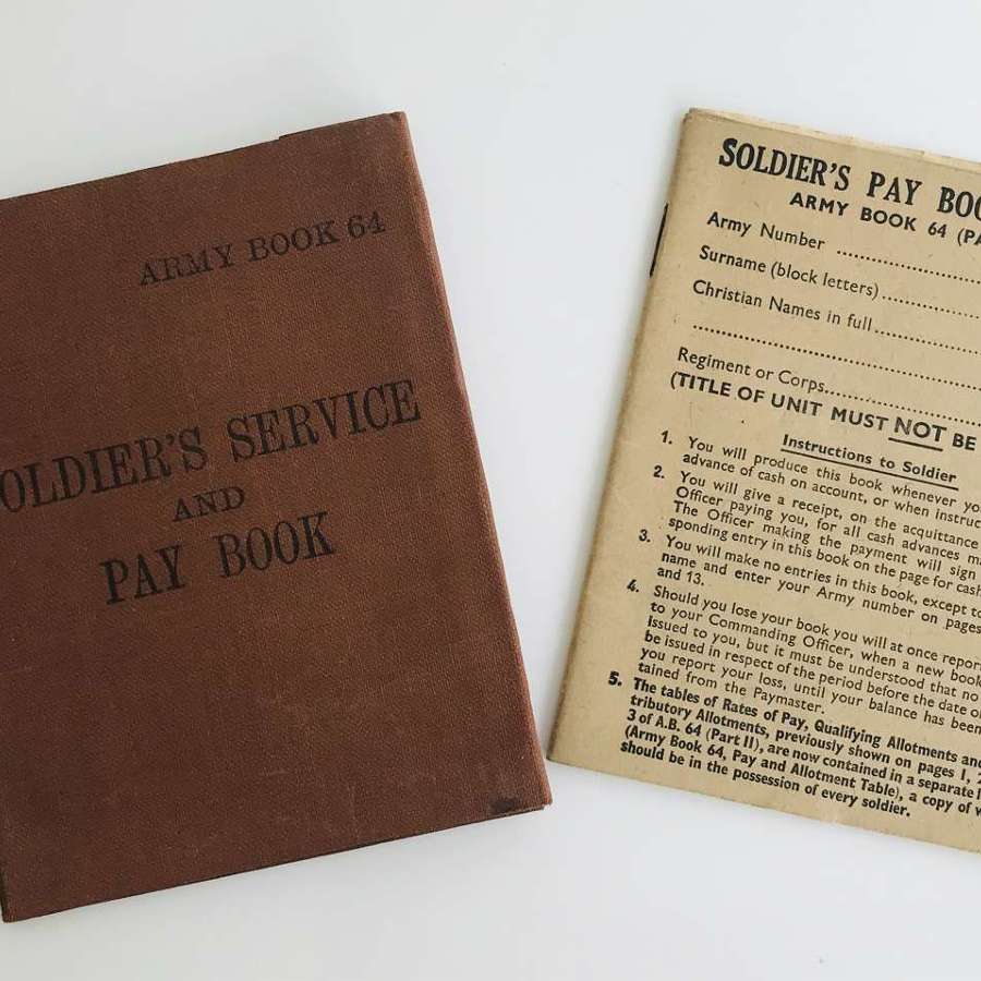 WW2 blank British Army service and playbook