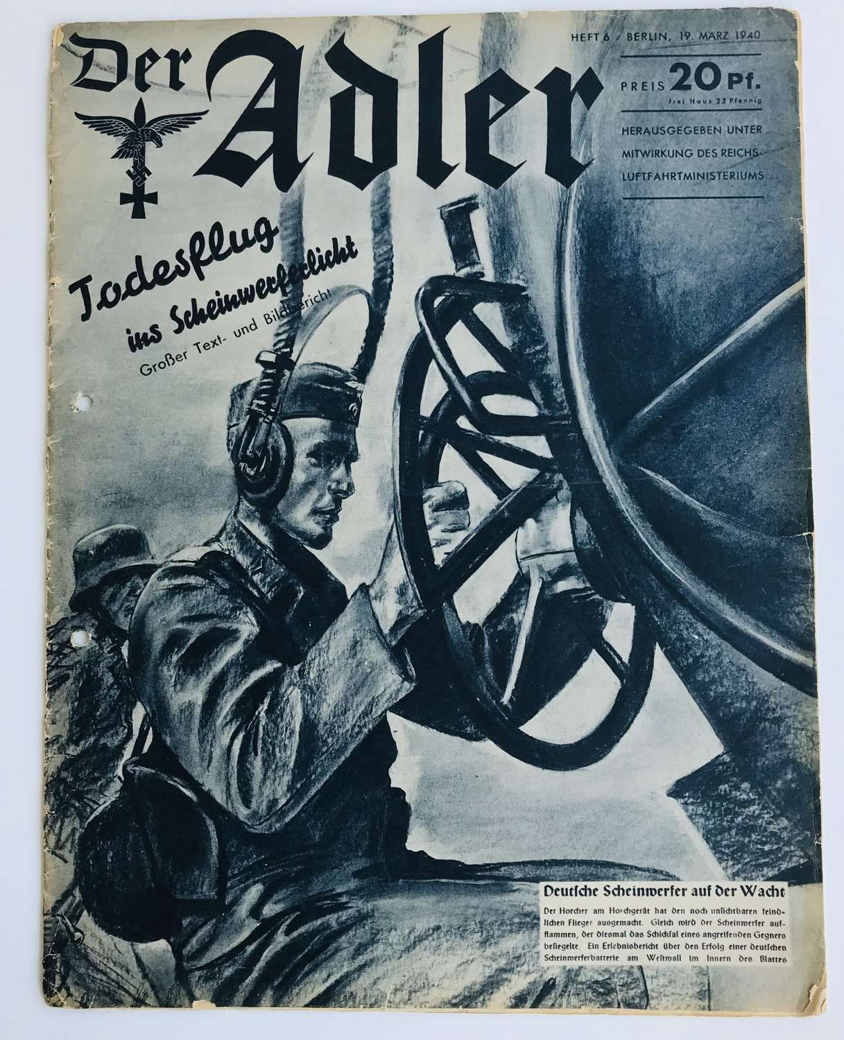 Alder Luftwaffe magazine dated March 1940