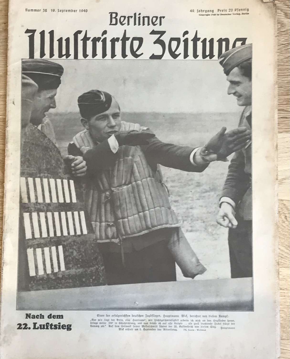 A copy of the Berlin, illustrated, news, September 1940