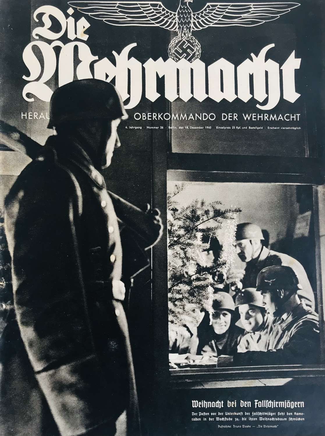 A copy of the Die Wehrmacht magazine dated, December 1940