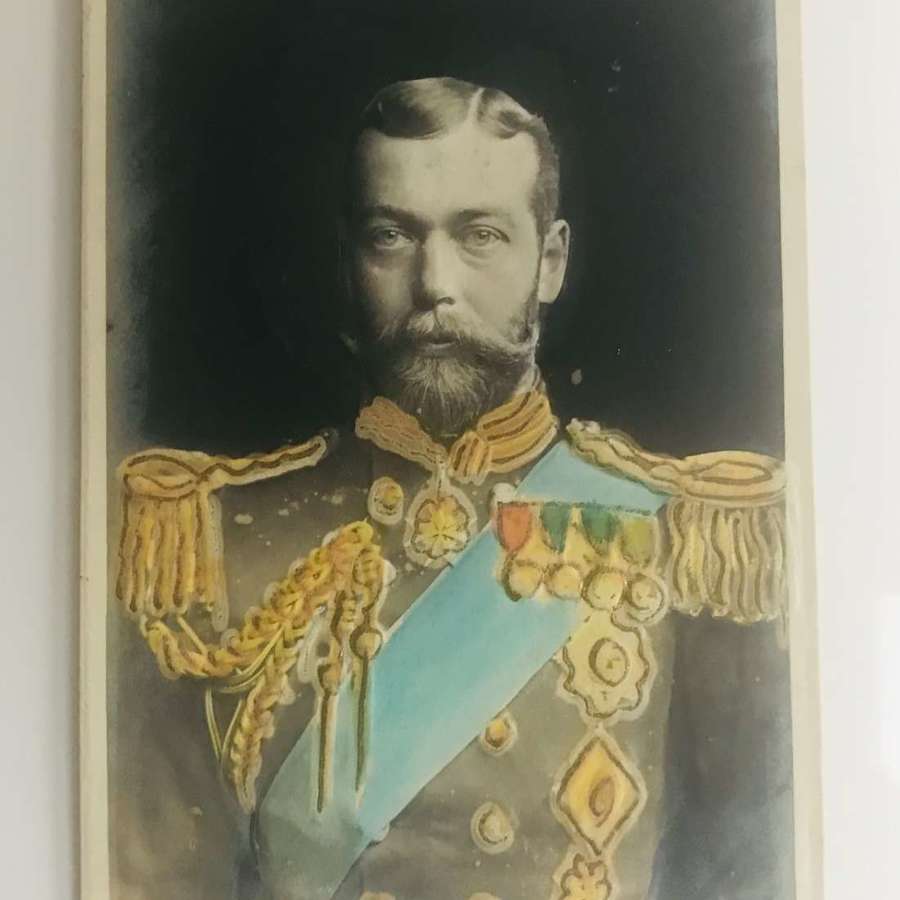 Colorized   postcard of Czar  Nicholas  1910