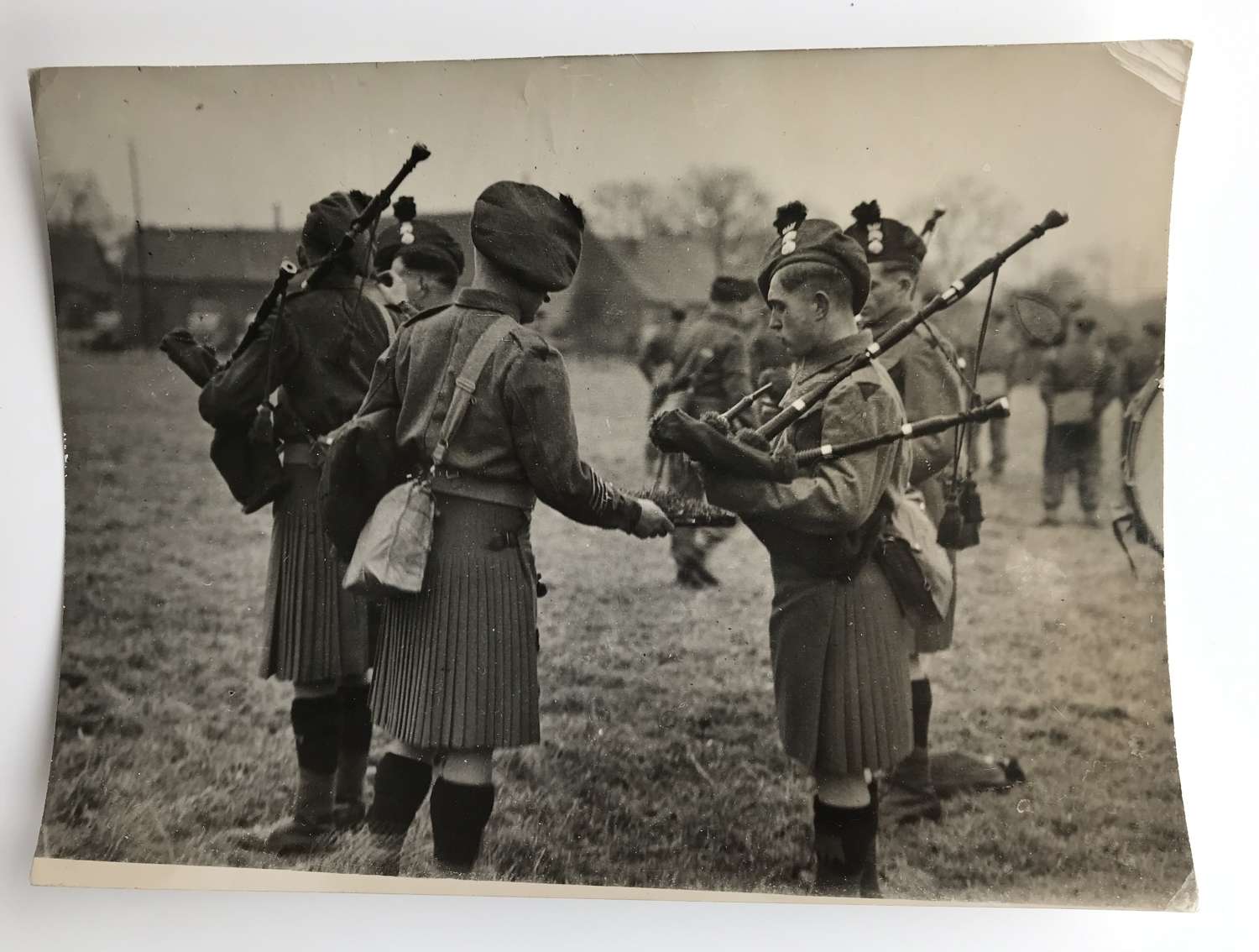 Photograph of Royal Irish Fusiliers, France, 1940 Saint Patrick’s day