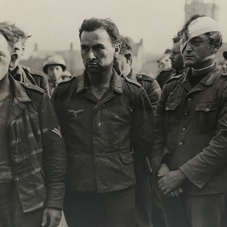 A Press photo of German POWs Cherbourg June 1944