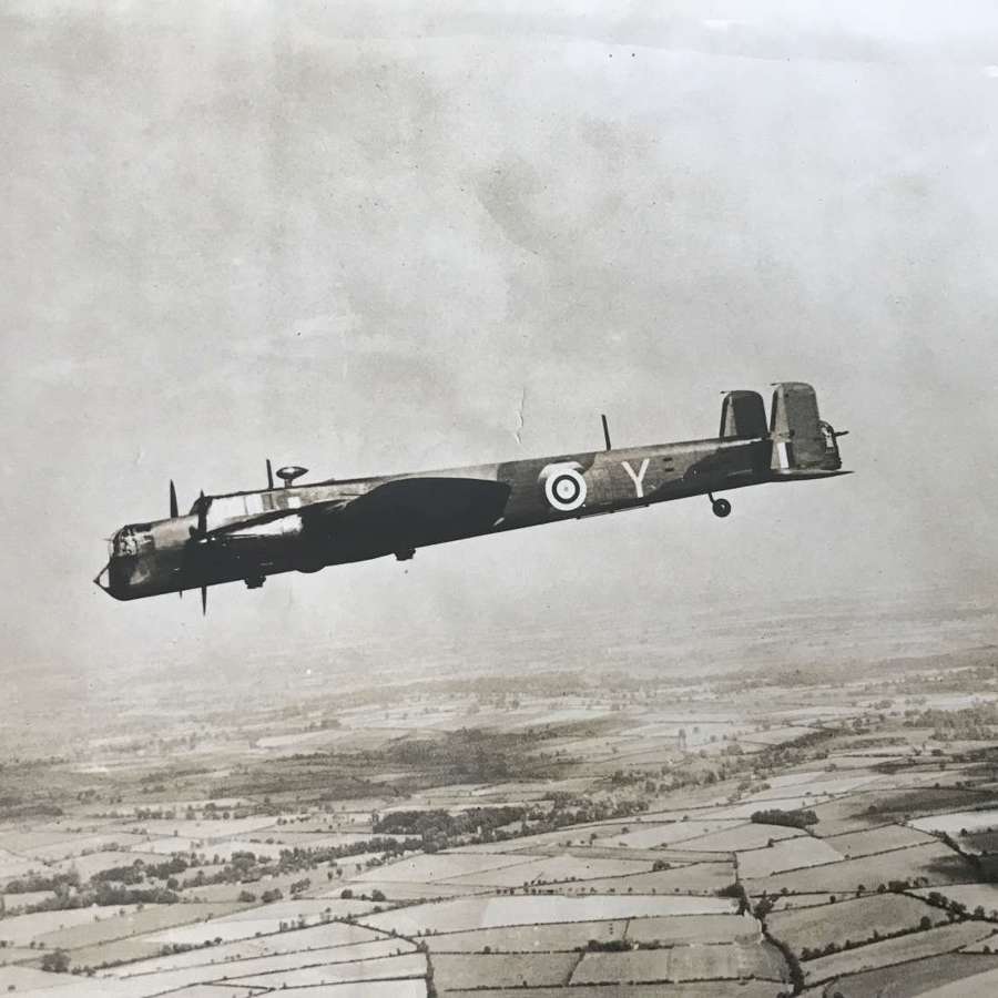 Canadian press photo of a Armstrong Whitley in flight