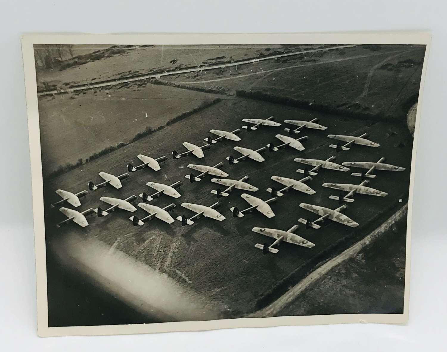 Press photograph of Horsa glides pre D Day