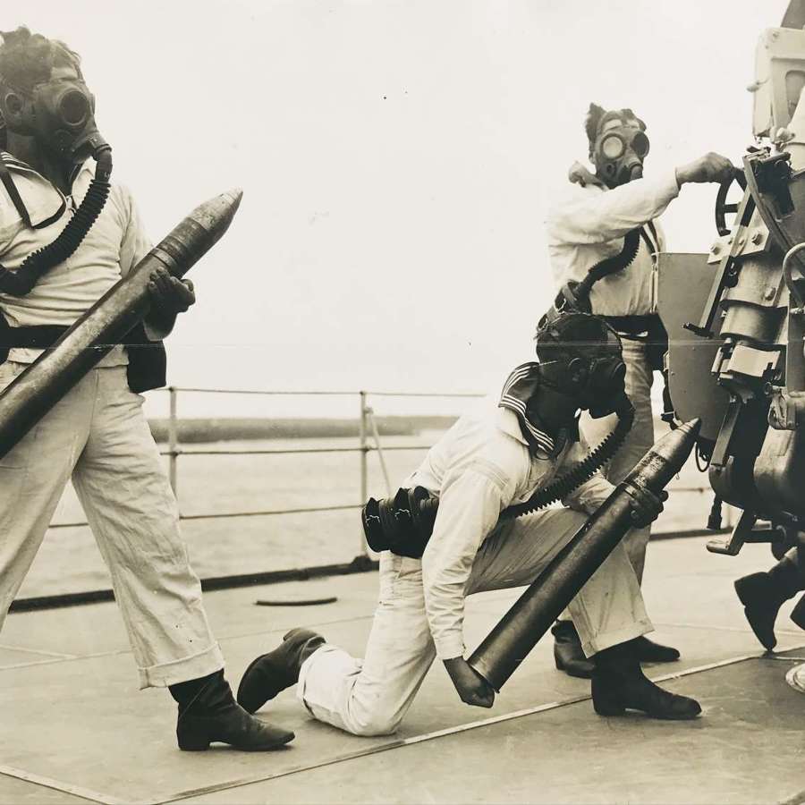 German press photo from cruiser Königsberg